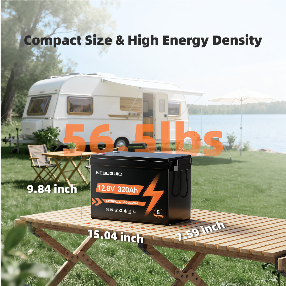 12V 320Ah LiFePO4 Lithium Battery, 12 Volt 300Ah+ Lithium Batteries with 200A BMS, EV Grade A+ Battery Cells, Low-Temp Protection, Deep Cycle Battery for RV, Truck, Kayak, Solar, Camper