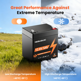 12V 5Ah LiFePO4 Battery, 3000+ Cycles & T1 Terminal Rechargeable Lithium Iron Phosphate Battery with BMS