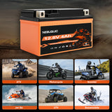 YTX7A-BS 400CCA Lithium LiFePO4 Motorcycle Battery, 12V 4Ah Maintenance Free Powersport Replacement Battery